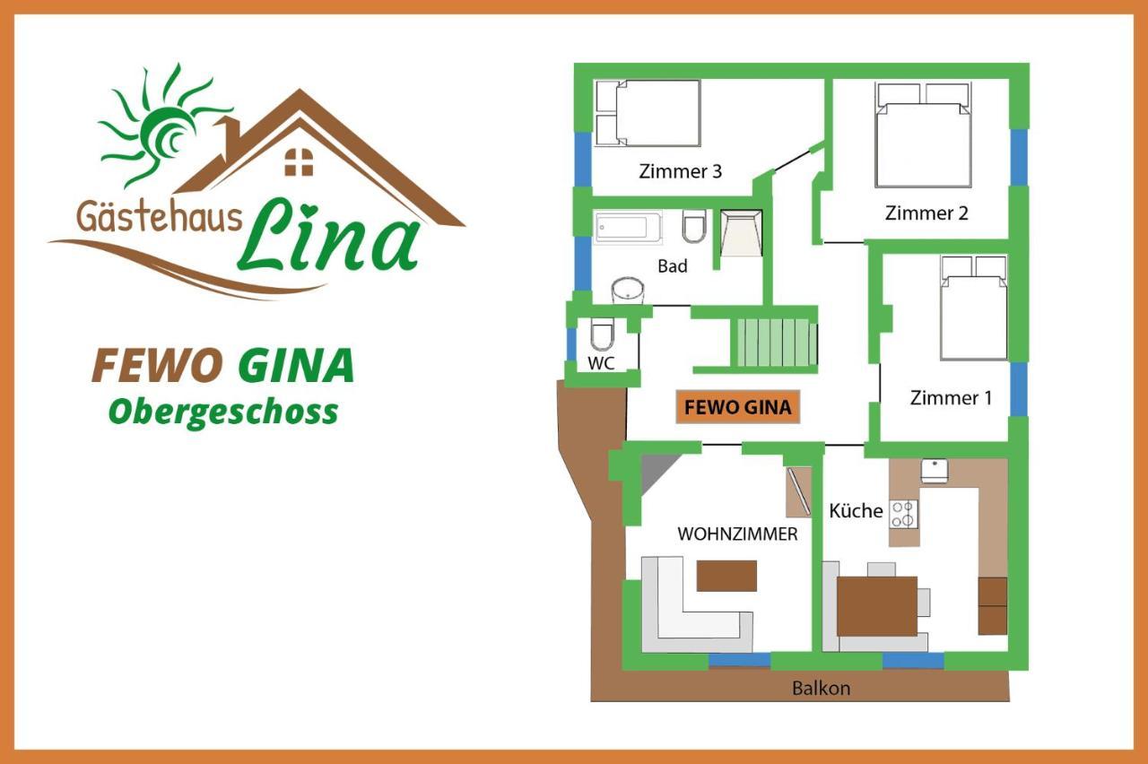 דירות תיירזה Gaestehaus Lina מראה חיצוני תמונה